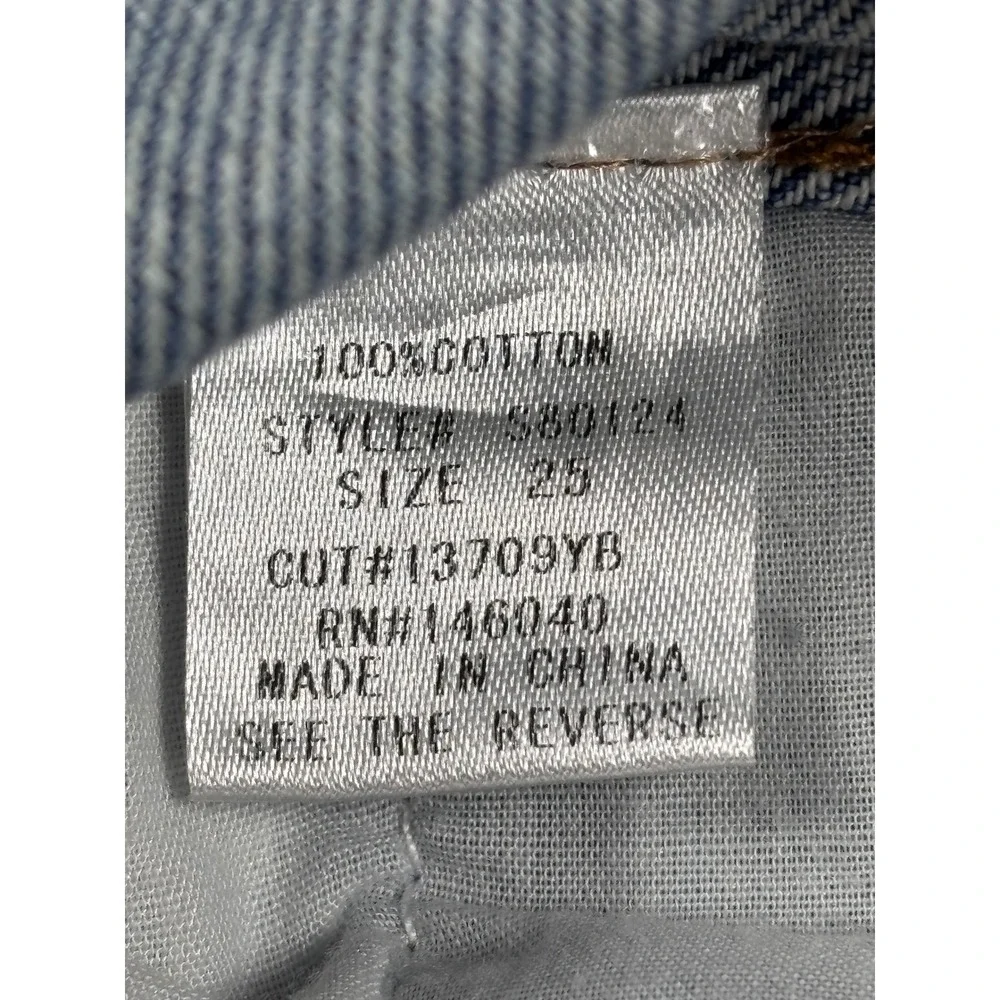 Vestique Durham Denim High Rise Distressed Straight Leg Jeans Light Wash Size 25 - Picture 6 of 16